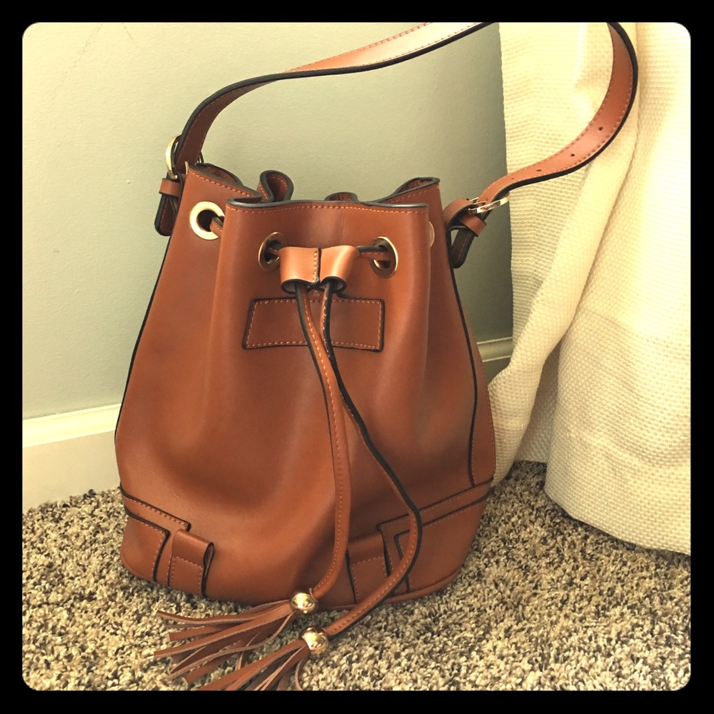 Faux leather purse